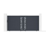 Portail coulissant - casanoov - sunny - 4m h. 181cm - aluminium - gris anthracite