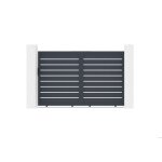 Portail coulissant - casanoov - vogel - 3m h. 181cm - gris - aluminium