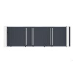 Portail coulissant - casanoov - giona - 5m h. 158cm - gris anthracite - aluminium Portail coulissant - casanoov - giona - 5m h. 158cm - gris anthracite - aluminium
