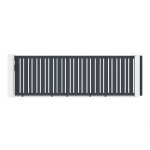 Portail coulissant - casanoov - veymont - 5m h. 163cm - gris anthracite - aluminium