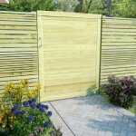Portail de jardin - portail de clôture - portillon de jardin bois de pin imprégné 125x100 cm shl5934 Portail de jardin - portail de clôture - portillon de jardin bois de pin imprégné 125x100 cm shl5934