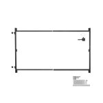 Portail de jardin - vevor - portillon de patio - 1524 - 2438 mm - réglable - avec verrou à loquet - pour ... Portail de jardin - vevor - portillon de patio - 1524 - 2438 mm - réglable - avec verrou à loquet - pour ...