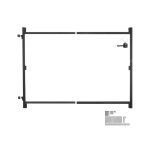 Portail de jardin - vevor - portillon de patio - kit de construction de portail - anti - affaissement ...