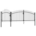 Portail de jardin - vidaxl - acier - 15 x 4 m - noir