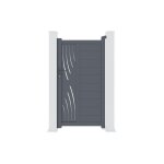 Portillon - casanoov - veleta - 1m h. 176cm - gris anthracite - aluminium Portillon - casanoov - veleta - 1m h. 176cm - gris anthracite - aluminium