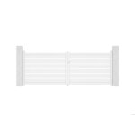 Portail battant - casanoov - vogel - 35m h. 125cm - blanc - aluminium