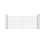 Portail battant - casanoov - vogel - 35m h. 143cm - blanc - aluminium