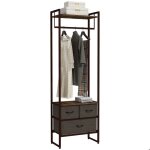 Portant à vêtements - homcom - 3 tiroirs en tissu étagères de rangement et tringle de suspension - 585 ... Portant à vêtements - homcom - 3 tiroirs en tissu étagères de rangement et tringle de suspension - 585 ...