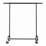Portant � v�tements sur roulettes tringle extensible capacit� de charge jusqu?� 130 kg 45 x (110 - 150) ...
