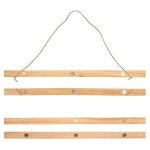 Porte - affiche aimant� en bois naturel 41 cm