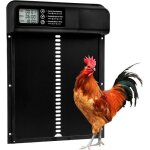 Porte automatique poulailler avec minuterie manuel cran led anti - pincement conception mise aluminium ...