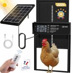 Porte automatique poulailler solaire bcsk® capteur lumière & timer anti - pincement - etanche ? télécommande ... Porte automatique poulailler solaire bcsk® capteur lumière & timer anti - pincement - etanche ? télécommande ...