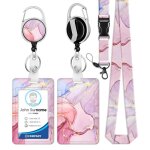 Porte badge avec cordontour de cou badge avec porte - cartesporte badge enrouleurstrap neck avec swivel ...