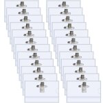 Porte - badges didentification en plastique transparent tanche (porte - badges nominatif)