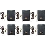 Porte - badge - novago - pack de 6 - noir - multifonctionnel - durable - cordon inclus