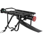 Porte - bagages v�lo rapide 24 - 29 en aluminium avec plaque de protection et r�flecteur capacit� 50kg ...