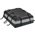 Porte bagages de voiture tanche 424l costway serrure combine&tapis antidrapant&crochets de porte&sangles ...