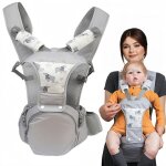 Porte bb sige 0 - 36 mois - 550g - max 20 kg - sangles croises avec harnais 5 points - gris motif ...