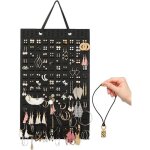 Porte - bijoux - organisateur de bijoux suspendu sac de rangement mural anti - poussi�re pour boucles ...