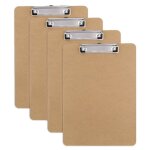 Porte - blocs a4 - 4 pi�ces panneau fibre rigide clip + trou suspension - convient pour bureau �tiquette ...