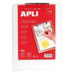 Porte bloc plastique transparent - apli - 210 x 297 mm