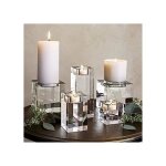 Porte - bougie cubique en cristal clair lourd pour la crmonie de fte pice matresse de mariage dcoration ...