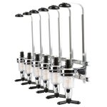 Porte - bouteille - mlangeur de cocktails distributeur quantitatif mural 6 ttes / mlangeur / verseur ...