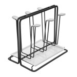 Porte - bouteilles en mtal pour gouttoir  vaisselle 6bouteilles gouttoir pour rcipients avec bac ...