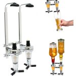 Porte - bouteille mural distributeur bouteilles doseur 2 bouteilles bar butler distributeur mural porteur ...