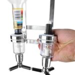Porte - bouteille muraldistributeur bouteilles doseur aluminium 2 bouteilles bar butler distributeur ...