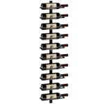 Porte bouteille mural - homcom - en acier - pour 10 bouteilles - pour cuisine bar salle  manger cave ...