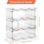 Porte - bouteilles en plastique rangement pour bouteilles deau pour armoire / cong�lateur (support � ...