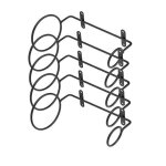 Porte - bouteille de vin mural en fer pour vin rouge