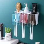 Porte - brosse  dents mural grande capacit pour salle de bain