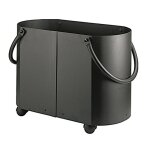 Porte - b�ches � roulettes jarvik noir edilinox