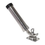 Porte - canne réglable - oem marine - inox 316 - argenté Porte - canne réglable - oem marine - inox 316 - argenté