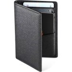 Porte cartes de cr�dit rfid blocage bifold portefeuille homme cuir v�ritable rangement carte de cr�dit ...