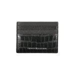 Porte - cartes en cuir noir :th texture leather cc holder