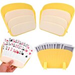 Porte - cartes � jouer (lot de 4) accessoire pour jeu de cartes uno compatible avec poker / dos / canasta ...