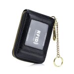 Porte - cartes rfid - einnenffer - cuir pu - fermeture �clair - mixte - r�sistant aux rayures