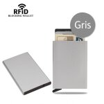 Porte - cartes rfid s�curis� en m�tal ? protection anti - rfid ? capacit� 6 cartes ? ultra l�ger et compact ...