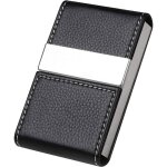 Porte - cartes de visite porte - cartes de crdit en cuir pu botier didentit ultra - mince en acier ...