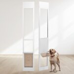 Porte pour chien - vevor - porte coulissante en verre hauteur réglable de 75 7 / 8 à 80 11 / 16 pour ... Porte pour chien - vevor - porte coulissante en verre hauteur réglable de 75 7 / 8 à 80 11 / 16 pour ...