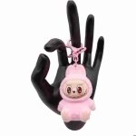 Porte cls 3d bb angell srie labubu rose 6 cm cadeaux idal anniversaire nol saint valentin ornements ...