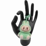 Porte cls 3d bb angell srie labubu vert 6 cm cadeaux idal anniversaire nol saint valentin ornements ...