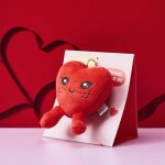 Porte - cls peluche coeur sweety la chaise longue