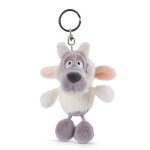 Porte - cl�s en peluche - nici - 47086 - loup mignon - capuche amovible - cadeau id�al