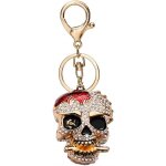 Porte - cls tte de mortpendentif en cristaldcoration pour cl de voituresac  dosaccessoires dhalloween ...
