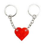 Porte clef coeur - idee cadeau couple nol pour femme homme - cadeaux couple anniversaire - porte cl ...