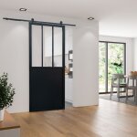 Schulte porte coulissante en verre 90x215cm porte coulissante intérieure porte vitrée décor industriel ... Schulte porte coulissante en verre 90x215cm porte coulissante intérieure porte vitrée décor industriel ...